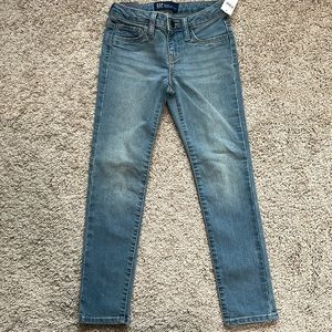 NWT Girls Gap Denim Mid Rise Super Skinny Stretch Sz 6
